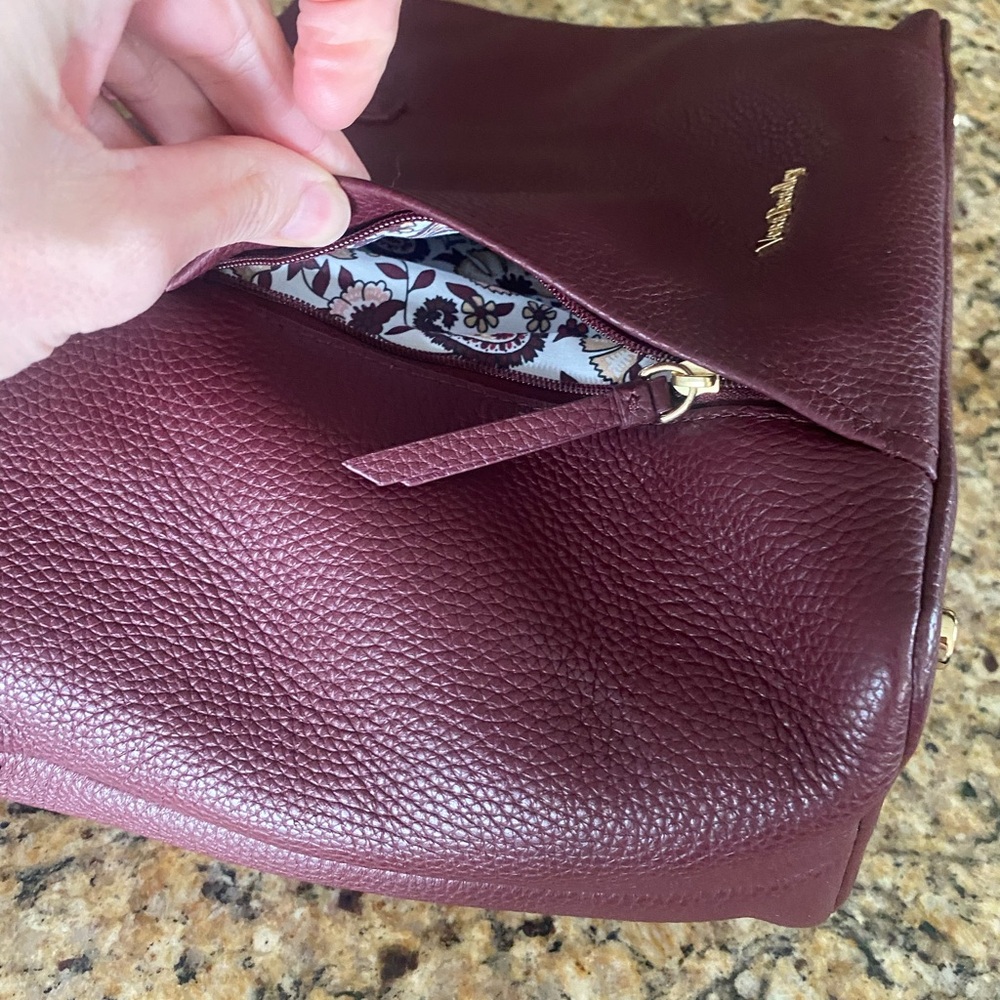 Vera Bradley Burgundy Tote Bag - Picture 2 of 7